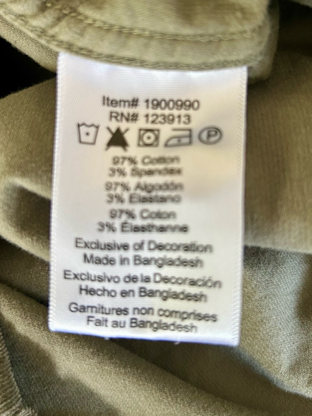 JACHS Girlfriend Olive Green Button-Front Women's Shirt - Picture 6 of 7
